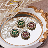 20Pcs 2 Colors Light Gold Alloy Enamel Pendants ENAM-CJ0002-11-4