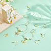 Brass Hoop Earring Findings KK-HS0002-07-4