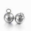 Tarnish Resistant 304 Stainless Steel Sphere Charms STAS-H394-11P-2