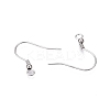 Anti-Tarnish Rhodium Plated 925 Sterling Silver Earring Hooks STER-N016-31P-3
