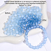 120Pcs Resin UV Reactive Beads RESI-PA0001-34C-7