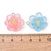 Transparent Resin Pendants RE-CBA5F64-02-3