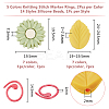 Daisy & Leaf Food Grade Eco-Friendly Silicone Needle Caps DIY-DC0002-23-2