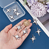 10Pcs 304 Stainless Steel Pendants STAS-UN0061-12-5