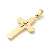 201 Stainless Steel Pendants STAS-R132-01G-03-2