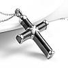Stainless Steel Religion Cross Pendant Necklace QH8600-3-2