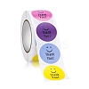 8 Colors Round Dot Paper Self Adhesive Thank You Sticker Rolls SMFA-PW0001-03-2