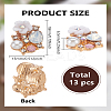 13Pcs Alloy Resin Cabochons FIND-LP0002-64-2