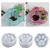 Cat Paw Print Planter DIY Food Grade Silicone Molds PW-WG37183-01-2