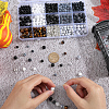 DIY Round Natural Obsidian &  Agate & Lava Rock & Tiger Eye & Synthetic Howlite Jewelry Making Findings Beads Kits DIY-SC0027-48-3