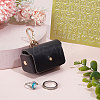Imitation Leather Wedding Ring Storage Case with Alloy Clasps and PVC Stickers for Pet AJEW-FG0004-27B-5