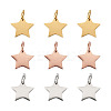 Kissitty 30Pcs 3 Colors 304 Stainless Steel Charms STAS-KS0001-15-7