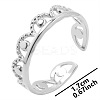 Vintage Stainless Steel Couple Open Cuff Rings for Men and Women GN4132-1-1