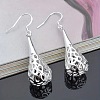 Hollow Teardrop Alloy Dangle Earrings FS-WGBABE9-01-1
