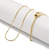 Ion Plating(IP) 304 Stainless Steel Serpentine Chain Necklaces NJEW-R266-07G-2