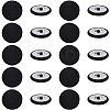 20Pcs Iron with Cloth Buttons BUTT-GF0003-76B-1