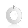 Tarnish Resistant 201 Stainless Steel Pendants STAS-S105-T585S-O-1