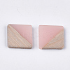 Resin & Walnut Wood Cabochons RESI-S358-90E-2