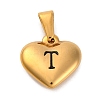 304 Stainless Steel Pendants STAS-P278-01T-G-1-1
