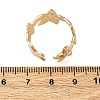 Brass Adjustable Open Cuff Rings for Women RJEW-R021-02G-5
