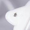 201 Stainless Steel Micro Pave Clear Cubic Zirconia Nose Studs FS-WGACC22-03-1