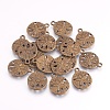 Tibetan Style Alloy Pendants X-TIBEP-GC017-AB-NR-2