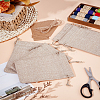 8Pcs Rectangle Burlap Packing Pouches Drawstring Bags ABAG-LP0001-76-1