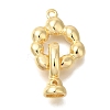 Brass Fold Over Clasps KK-K389-119G-1