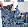 10Pcs 2 Colors Star Alloy Adjustable Jean Button Pins AJEW-ME0002-24-4