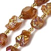 Electroplated Raw Rough Natural Amethyst Beads Strands G-Z131-J02-05-2