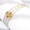 Polyester Multi-Strand Bracelets FB-CBA983F-02G-01-3