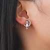 Tarnish Resistant 304 Stainless Steel Stud Earrings for Women EJEW-F320-03P-3