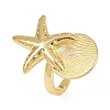 Ocean Theme Brass Cuff Rings RJEW-C135-01G-12-4