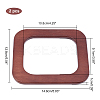Wooden Bag Handle FIND-WH0063-89C-2