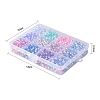 Rainbow ABS Plastic Imitation Pearl Beads OACR-YW0001-02B-6