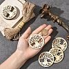 20Pcs Undyed Natural Wooden Big Pendants WOOD-YW0001-69-3