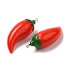 Opaque Resin Imitation Vegetables Pendants CRES-Z003-04B-2
