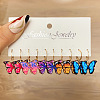 5 Pairs Alloy Hoop Earring Sets WG6DB3C-19-1
