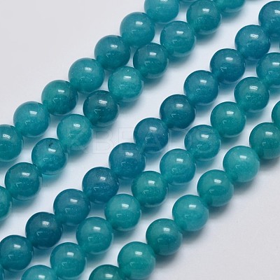 Natural & Dyed Malaysia Jade Bead Strands G-A146-8mm-A24-1