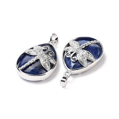 Natural Sodalite Pendants X-G-G900-01P-09-1