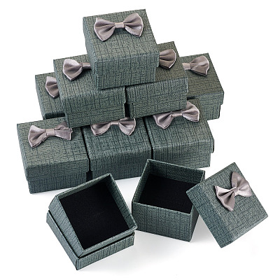 Square Cardboard Paper Ring Gift Storage Boxes CON-TAC0001-17C-1