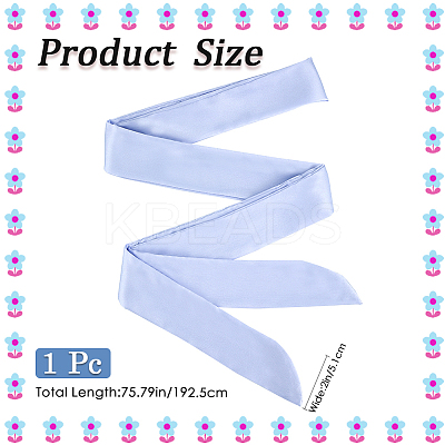 Long Thin Chiffon Silk-like Chain Belts for Women Girls AJEW-WH20001-48B-1