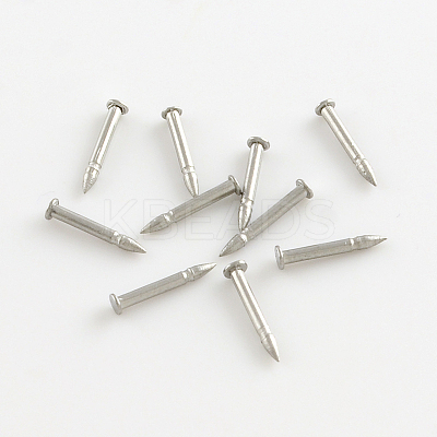 Tarnish Resistant 304 Stainless Steel Tie Tacks Lapel Pin Brooch Findings X-STAS-R065-48-1