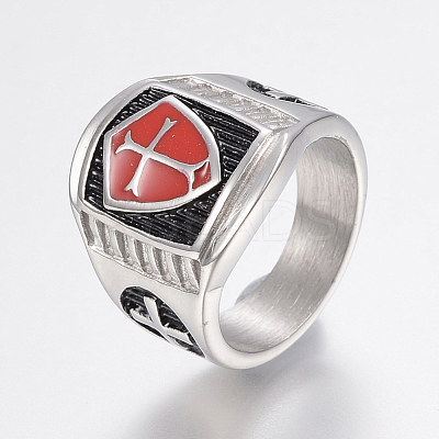 304 Stainless Steel Finger Rings RJEW-G091-18-1