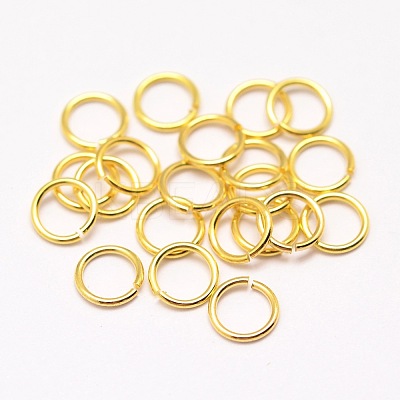 Brass Open Jump Rings X-KK-G277-8mm-G-NR-1
