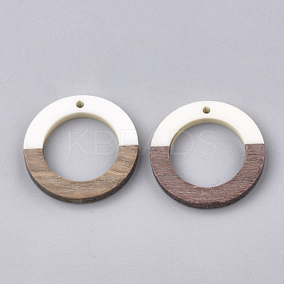 Resin & Walnut Wood Pendants RESI-S358-04A-1