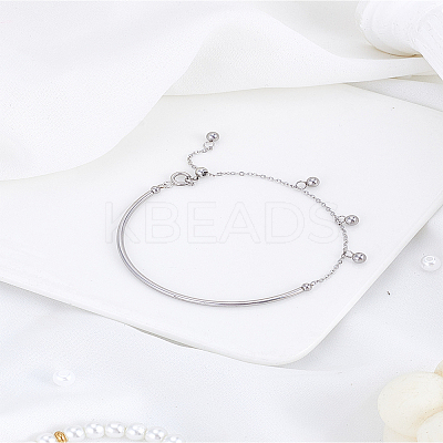 1Pc Stainless Steel Cable Chain Link Bracelets BJEW-LP0004-41P-1