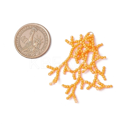 Handmade Glass Seed Beaded Coral Pendants PALLOY-MZ00765-02-1