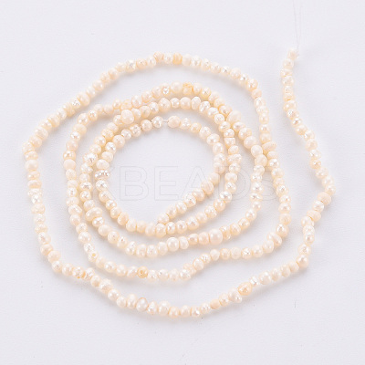Natural Cultured Freshwater Pearl Beads Strands PEAR-S016-001-1
