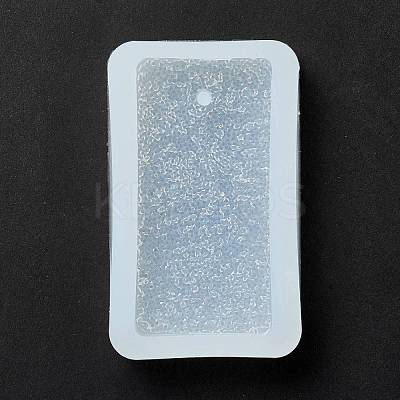Imitation Embedded Rhinestone Rectangle Pendant Silicone Molds DIY-I090-11-1